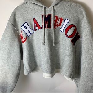 RARE nwt champion old english cropped sweatshirt